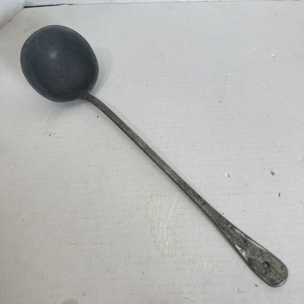 Vtg German Aluminum Ladle GMT Veritas Aluminum Works 15” 1/2 Cup Capacity